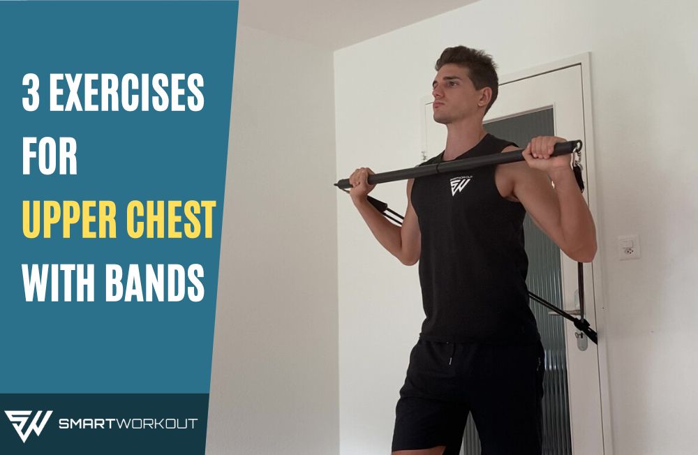 Upper chest workout with resistance bands
