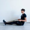Back exercises with rubber bands