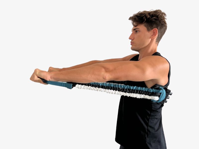 Chest Press with Resistance Bands
