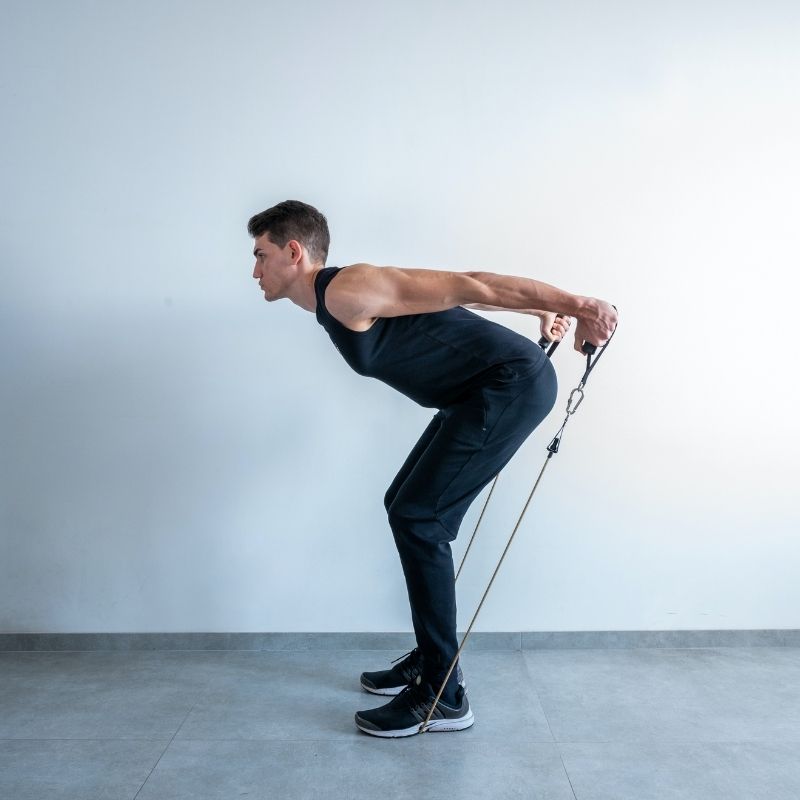 Exercise with Resistance Bands - Triceps Kickback