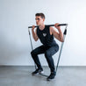 Squat avec bandes de résistance