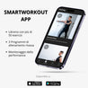 Applicazione SmartWorkout, la prima app per elastici fitness.